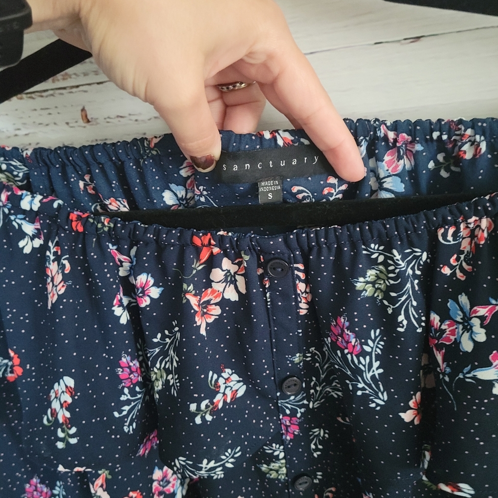 Sanctuary S Ruffle Ballet Neck Top - Picture 5 of 9